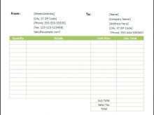 Blank Invoice Template Uk