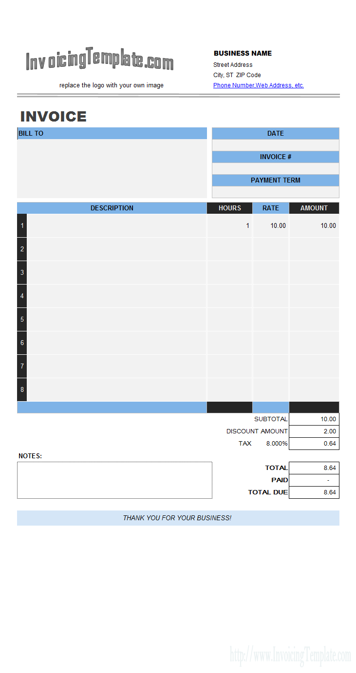 18 Employee Invoice Template Excel Layouts with Employee Invoice Template Excel