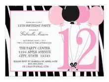 18 Free 12Th Birthday Card Template in Photoshop by 12Th Birthday Card Template
