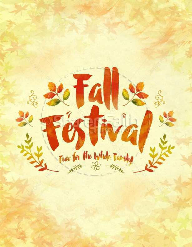 18 Free Fall Festival Flyer Template Photo for Fall Festival Flyer Template