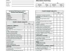 High School Report Card Template Doc