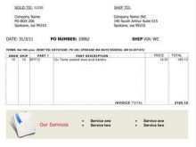 18 Free Printable Sample Company Invoice Template for Ms Word with Sample Company Invoice Template