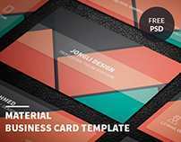 18 How To Create Material Design Business Card Template Free PSD File with Material Design Business Card Template Free