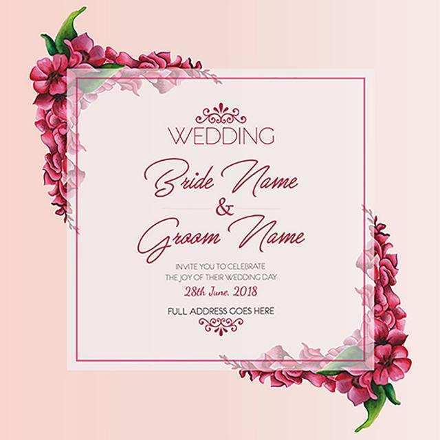 18 How To Create Wedding Card Template 2018 in Word with Wedding Card Template 2018