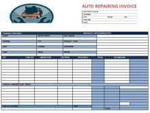 18 Online Car Repair Invoice Template in Word by Car Repair Invoice Template