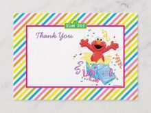 18 Online Elmo Thank You Card Template Now by Elmo Thank You Card Template