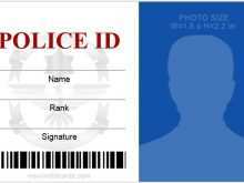 18 Online Law Enforcement Id Card Template Maker with Law Enforcement Id Card Template