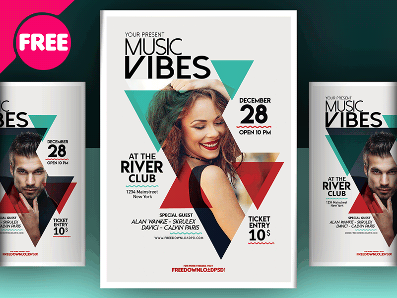 18 Printable Club Flyer Templates Free Download Formating by Club Flyer Templates Free Download