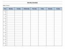 18 Report 7 Day Class Schedule Template Photo by 7 Day Class Schedule Template