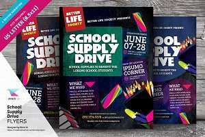 18 Standard Back To School Supply Drive Flyer Template in Word with Back To School Supply Drive Flyer Template