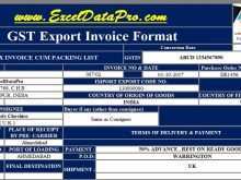 18 Standard Export Invoice Format Under Gst Maker for Export Invoice Format Under Gst