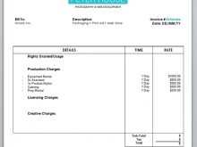 Freelance Videographer Invoice Template