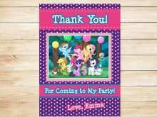 18 The Best My Little Pony Thank You Card Template in Photoshop with My Little Pony Thank You Card Template