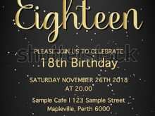 19 Adding Invitation Card Template For 18Th Birthday With Stunning Design for Invitation Card Template For 18Th Birthday