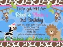 19 Best Jungle Birthday Card Template Maker by Jungle Birthday Card Template
