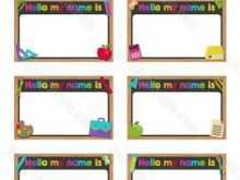 19 Blank Name Card Template Preschool PSD File by Name Card Template Preschool