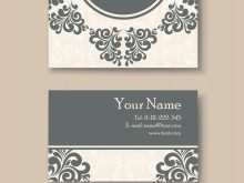 Vintage Name Card Template