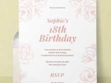 19 Create 18Th Birthday Card Template Photo for 18Th Birthday Card Template