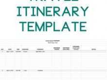 19 Create 3 Day Travel Itinerary Template With Stunning Design with 3 Day Travel Itinerary Template