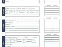 19 Create Travel Planning Budget Template For Free with Travel Planning Budget Template