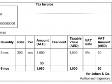 19 Creative Tax Invoice Format By Fta Templates by Tax Invoice Format By Fta