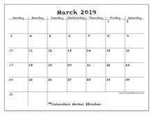 19 Customize Daily Calendar Template March 2019 in Word with Daily Calendar Template March 2019