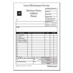 19 Customize Lawn Mowing Invoice Template Free Photo with Lawn Mowing Invoice Template Free