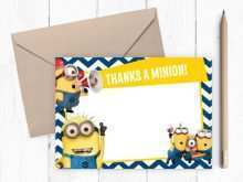 19 Customize Minion Thank You Card Template in Word with Minion Thank You Card Template