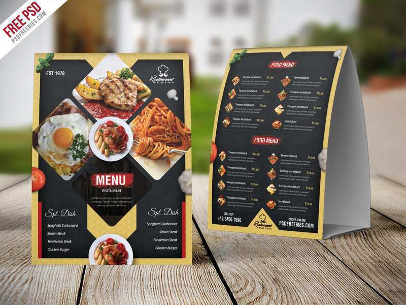 19 Customize Tent Card Menu Template With Stunning Design by Tent Card Menu Template