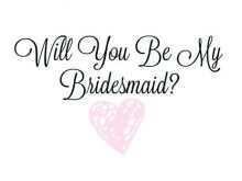 19 Format Bridesmaid Card Template Free in Photoshop by Bridesmaid Card Template Free