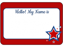 19 Format Name Card Sticker Template Photo with Name Card Sticker Template