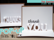 19 Free Thank You Pop Up Card Template Photo for Thank You Pop Up Card Template