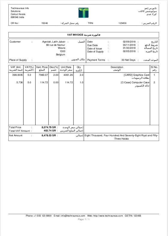 19 Free Vat Invoice Format Saudi in Photoshop by Vat Invoice Format Saudi