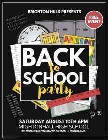19 Online Back To School Night Flyer Template With Stunning Design with Back To School Night Flyer Template