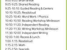 19 Online First Grade Class Schedule Template Now for First Grade Class Schedule Template
