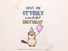19 Online Otter Birthday Card Template Layouts with Otter Birthday Card Template