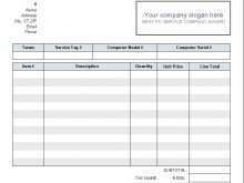 19 Online Sample Repair Invoice Template With Stunning Design with Sample Repair Invoice Template
