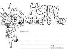 19 Printable Mother S Day Card Colouring Template PSD File for Mother S Day Card Colouring Template