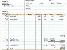 19 Printable Tax Invoice Template On Excel Now for Tax Invoice Template On Excel
