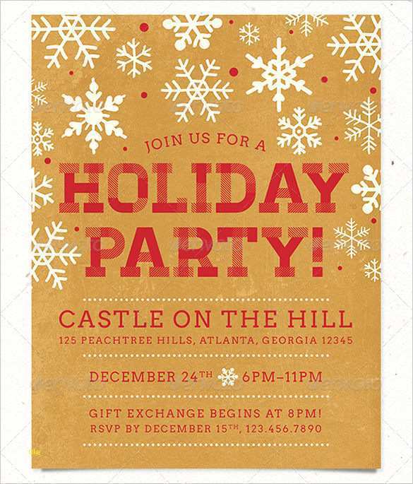 19 Standard Free Christmas Holiday Party Flyer Template For Free with Free Christmas Holiday Party Flyer Template