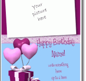 19 Standard Happy Birthday Card Templates To Print for Ms Word with Happy Birthday Card Templates To Print