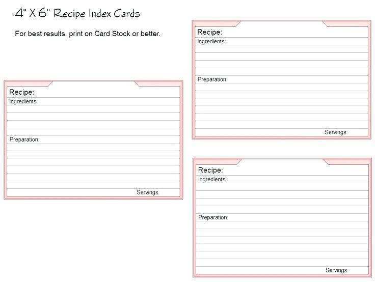 19 The Best 4X6 Index Card Template Excel Formating with 4X6 Index Card Template Excel