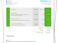 19 The Best Html Invoice Template For Email Now by Html Invoice Template For Email
