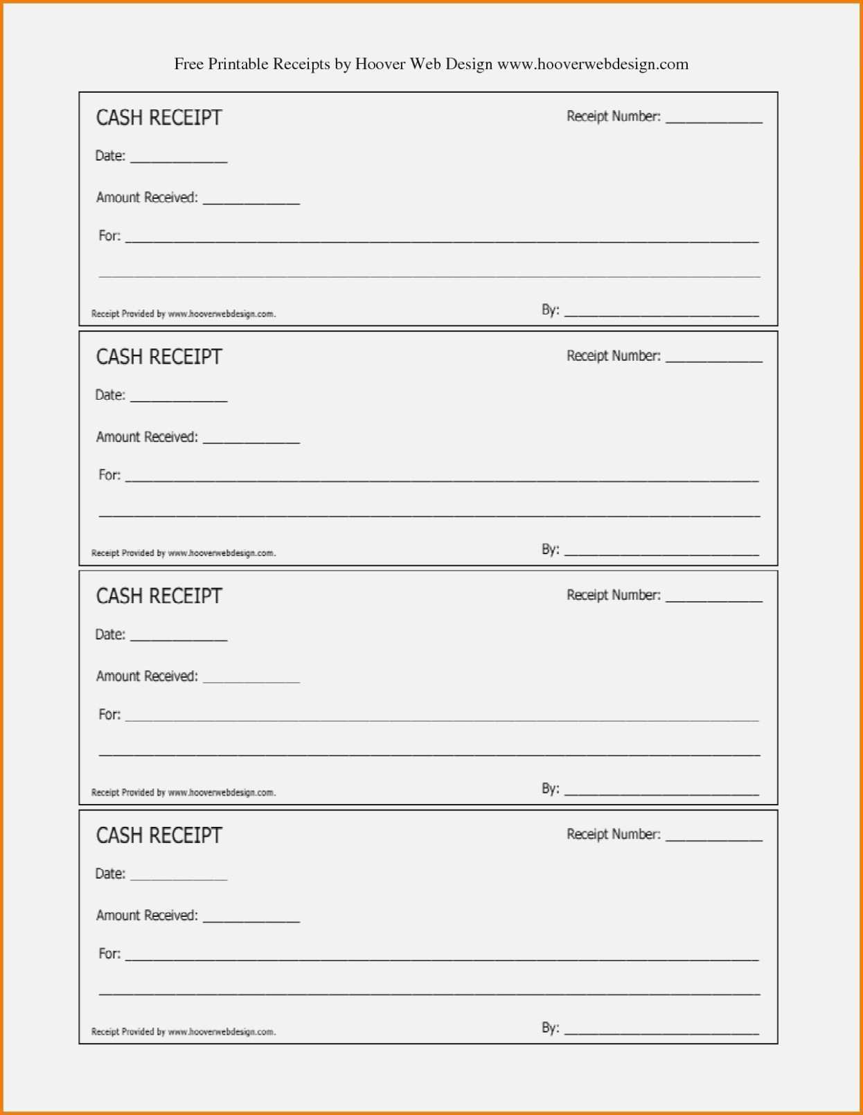 free printable blank receipt template printable templates