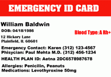 20 Adding Emergency Id Card Template Templates with Emergency Id Card Template