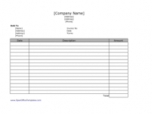 Invoice Template Simple