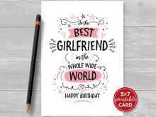 20 Best Birthday Card Template For Girlfriend by Birthday Card Template For Girlfriend