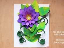 20 Best Flower Pop Up Card Templates Peter Dahmen in Photoshop with Flower Pop Up Card Templates Peter Dahmen