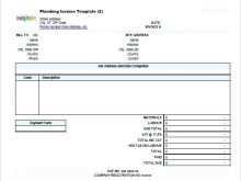20 Blank Plumbing Contractor Invoice Template PSD File for Plumbing Contractor Invoice Template