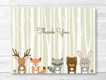 20 Creating Animal Thank You Card Template Photo with Animal Thank You Card Template